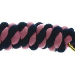 HY Two Tone Twisted Leadrope - NAVY/PINK