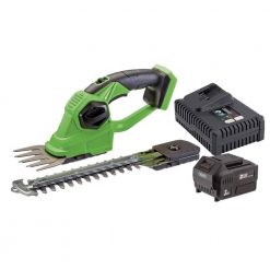Draper D20 20V 2-in1 Grass & Hedge Trimmer With Battery & Fast Charger - Image