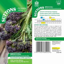 Suttons Broccoli Purp Sprouting C Mix - Image